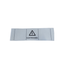 MÄRKETULBA KLEEPS KIRJAGA "OHUKOLMNURK" " ELEKTRIKAABEL"