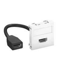 6104826 MTG-HD F RW1 HDMI PESA MODUL45 KAABLIGA 45x45mm PC RAL 9010