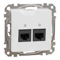SDD111462 ARVUTIPESA 2XRJ45 CAT6 UTP VALGE SEDNA DESIGN