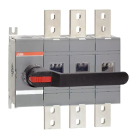 OT1600E03P KOORMUSLÜLITI 3 POOLUST. AC22 500V/1600A 690V/1600A. AC23 500V/1250A 690V/1250A UKSEKÄEPI