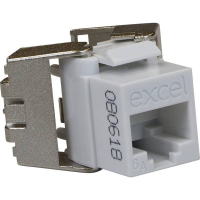 CAT6a LOW PROFILE UN-SCRD K/S JACK T/LESS-WT