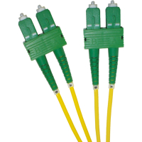 201-001 EXCEL ENBEAM JÄTKUKAABEL OS2 1M P/LEAD SC/APC-SC/APC 9/125 SINGLEMODE ROHELINE