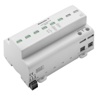 LIIGPINGEPIIRIK T1+T2 (B+C) 3+NP 25kA 275VAC TN-C-S, TN-S, TT, IT, SIGNAALKONTAKTIGA, MONOPLOKK