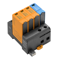 LIIGPINGEPIIRIK T1+T2 (B+C) 3+NP 25kA 275VAC TN-C-S, TN-S, TT, IT, SIGNAALKONTAKTIGA, S-LINE