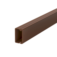 WDK15030BR SEINA- JA LAEKARBIK PÕHJAPERFORATSIOONIGA 15X30X2000. PVC. SEEPIAPRUUN. 8014