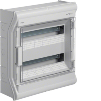 VE218L "VECTOR" PIND. IP65. 2X18 MOD. HALL. PLAST PE/N (1X25+8X16+8X10MM2)(KLS 452X418X151MM)