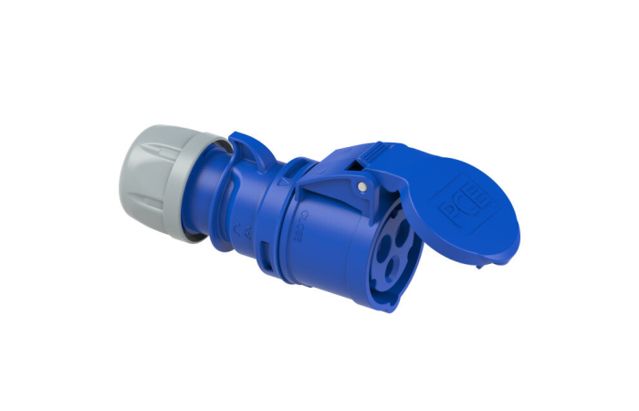 223-6 JÄTKUPESA 32A 2P+PE 6H IP44 SHARK PCE