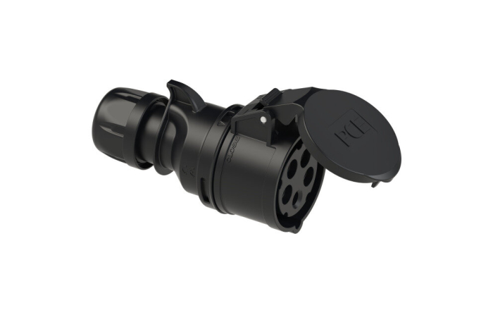 225-6X JÄTKUPESA 5P 32A MUST IP44 PCE
