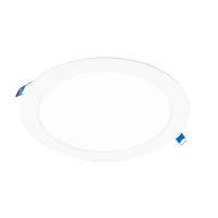 ORIS PLUS CCT 18W/830/840/865 1500LM D225/204-206MM H22MM IP44 IK09 VALGE SÜVISTATAV SLIM DOWNLIGHT
