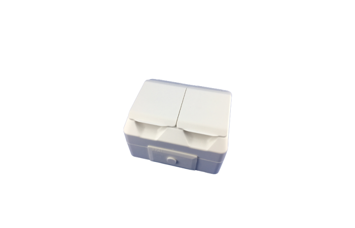 6700332 NORTIC 2-NE PISTIKUPESA PINNAPEALNE IP44 VALGE POLLMANN