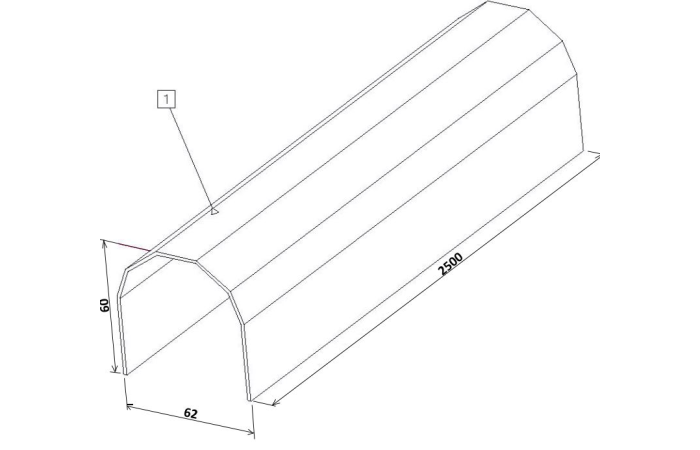 UKK6060M2.5 KAABLIKATE 60MM