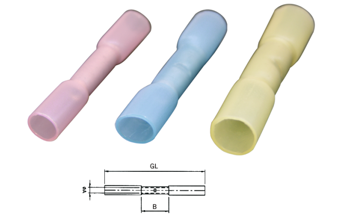 363500 0.25-1.5MM2 JÄTKUHÜLSS ISOLEERITUD PUNANE 100TK