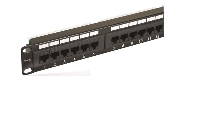 24XRJ45 CAT5E UTP PANEEL 1U EXCEL 100-726