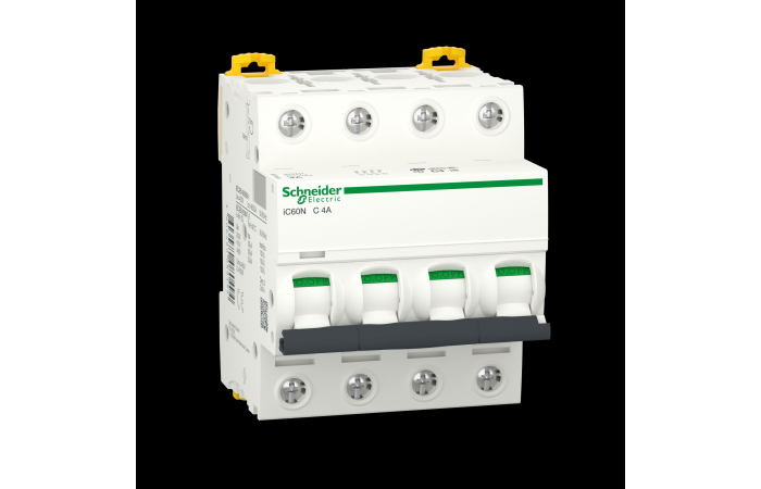 A9F74404 KAITSELÜLITI 4P 4A C iC60N 6kA SCHNEIDER