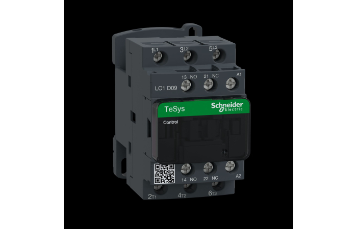 LC1D09B7 TeSys KONTAKTOR 9A 24VAC 24VAC SCHNEIDER