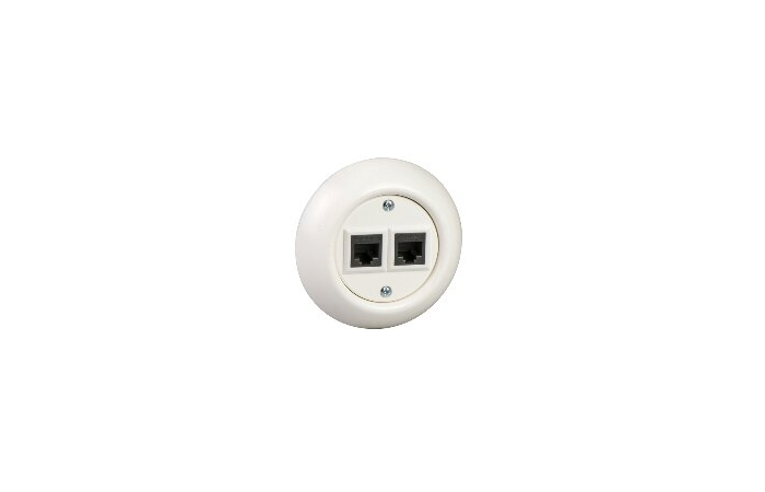 WDE006961 ARVUTIPESA 2XRJ45 CAT6 VALGE RENOVA