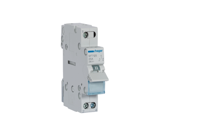 SFT125 ÜMBERLÜLITI I-O-II 1P 25A 230VAC HAGER