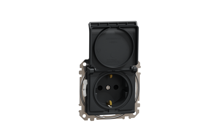 SDD214024 PISTIKUPESA SÜVIS KAANEGA IP44 ANTRATSIIT SEDNA DESIGN