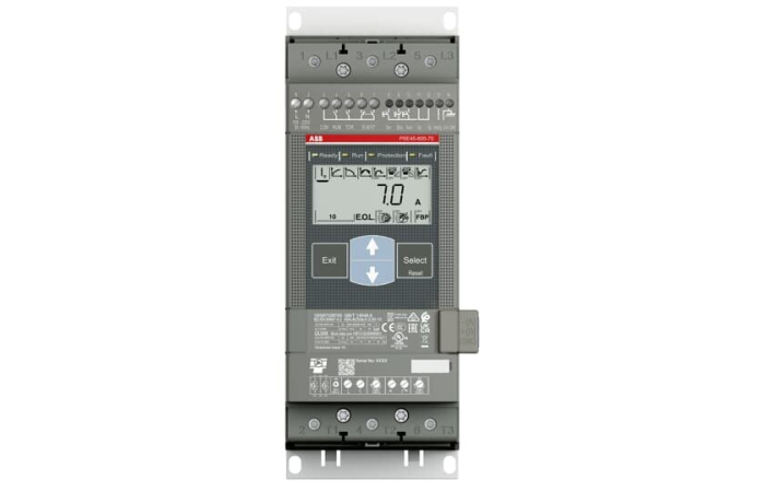 PSE45-600-70 SUJUVKÄIVITI 22kW 45A 400V ABB DIGITAALNE TABLOO
