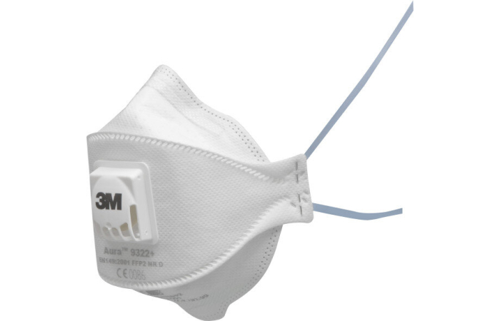 TOLMUMASK/RESPIRAATOR KLAPIGA AURA 9322+FFP2