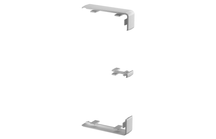 GK-KS45-2LGR JÄTKUKATE RAPID 45-2 130 133X55X15. PC/ABS. HELEHALL. 7035