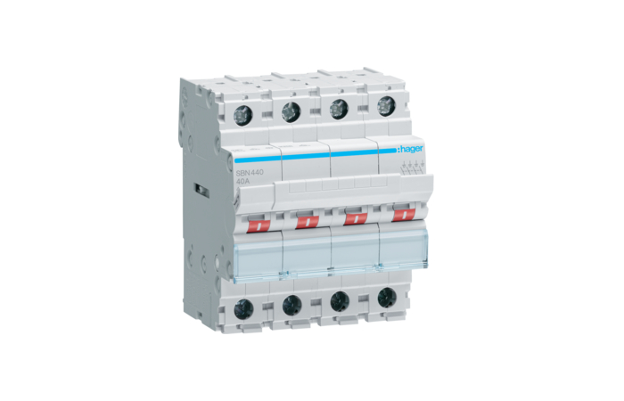 SBN440 MOODULLÜLITI 4P. 40A. 230VAC. 4 MOD. (16/10MM2)