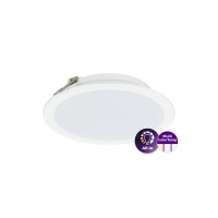 DN065B G4 LED12/830/840/865 12W 1200LM D175/D150 IP44/20 RD VALGE SLIM DOWNLIGHT