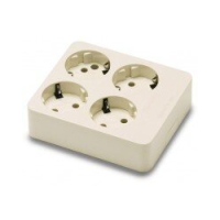 9/414 4-NE PISTIKUPESA PINNAPEALNE. MAANDUSEGA . VALGE. FAMATEL