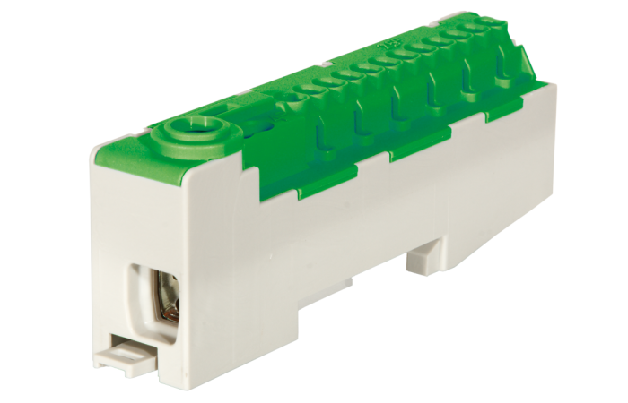 POLLMANN PISTIKÜHENDUSEGA MAANDUSKLEMM PE14-S 80A ROHELINE