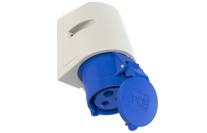 123-6  PINNAPEALNE JÕUPESA 32A. 2P+E IP44 250V PCE