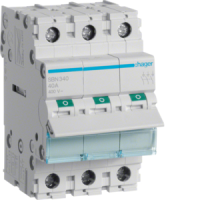 SBN340 PEALÜLITI 3P. 40A. 230VAC. 3 MOD HAGER