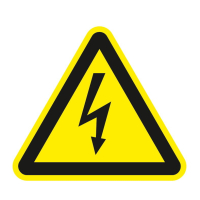 HOIATUSMÄRK „ELEKTRIOHT“ 150x150 METALL AUKUDEGA