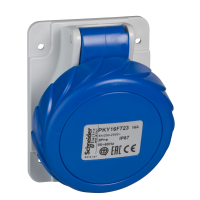 PKY16F723 PRATIKA PISTIKUPESA KIIRE NURGAGA 16A 2P + E 200...250V AC PANEEL