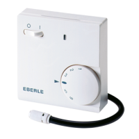 EBERLE FRE 525 31/i TEMPERATUURI REGULAATOR PIND PÕRANDAANDURIGA16A 127x75MM 5-30°C VALGE