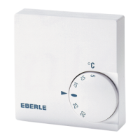 EBERLE RTR-E 6722 TEMPERATUURI REGULAATOR 10A 5-30°C IP30 VALGE