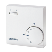EBERLE RTR-E 6763 TEMPERATUURI REGULAATOR PIND 10A 5-30°C IP30 VALGE