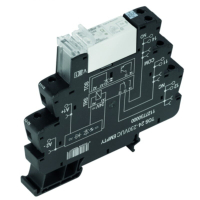 TRS RELEE+SOKKEL KRUVI 1CO 24…230 V AC/DC16A LED TERM-SEERIA