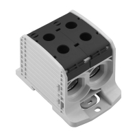 WPD 232 2X185/2X185 BK AL/CU MUST ÜLEMINEKUKLEMM 1 POOLUS 4 LÕPUPUNKTI