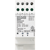 JUNG UD 1755 REG UNIVERSAALNE 3-100W LED DIMMER DIN LIISTULE