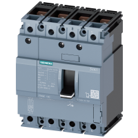 3VA1150-3GD42-0AA0 3VA1 160 KOMPAKTKAITSELÜLITI Icu=25kA @415V 4P TM210 FTFM In=50A Ir=50A FIX Ii=10xIn N100% POLTÜHENDUS