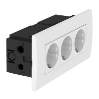 6119414 SDE-RW D0RW3 3-NE PISTIKUPESA KOMPLEKTNE Modul45 84x185x59mm PC POLAARVALGE RAL 9010