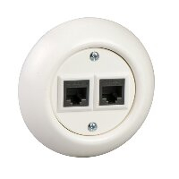WDE006961 ARVUTIPESA 2XRJ45 CAT6 VALGE RENOVA
