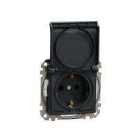SDD214024 PISTIKUPESA SÜVIS KAANEGA IP44 ANTRATSIIT SEDNA DESIGN