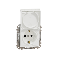 SDD211024 PISTIKUPESA SÜVIS KAANEGA IP44 VALGE SEDNA DESIGN