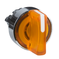 ZB4BK1453 PÖÖRDLÜLITI ORANŽ VALGUSTATUD Ø22 2POS TAGASTUV