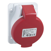 PKY16F434 PRATIKA PISTIKUPESA KIIRE NURGAGA 16A 3P + E 380...415V AC PANEEL