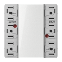 JUNG LS 52931 ST F50 UNIVERSAALNE PUSH-BUTTON MODULE 3-NE