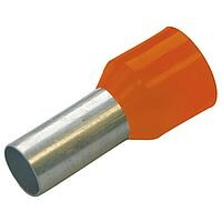 4MM2 10MM JUHTME OTSAHÜLSS ISOLEERITUD ORANZ 100TK PKK