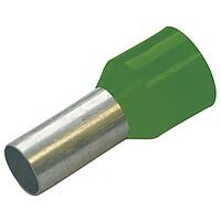 6MM2 18MM JUHTME OTSAHÜLSS ISOLEERITUD ROHELINE 100TK PKK