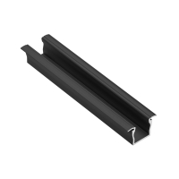 GLAX MINI 2M LED RIBA MAX10MM 22X13.7 MUST SÜVISPROFIIL